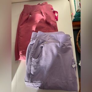 Lilac Dawn and Rose Quartz Figs Zamora Jogger Pants Size XL